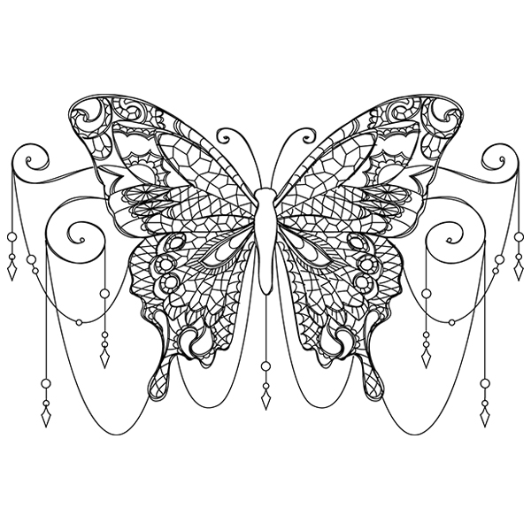 Nature's Mystique - Butterfly [SVG, DXF] 1