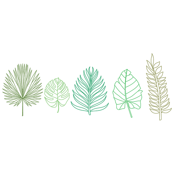 Frond of You Border [SVG, DXF]