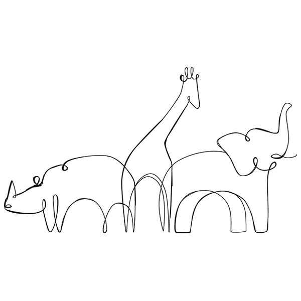 Scribble Safari [SVG, DXF]