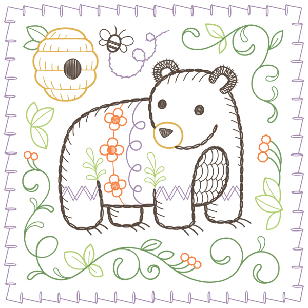 Woodland Charm - Bear [SVG, DXF]