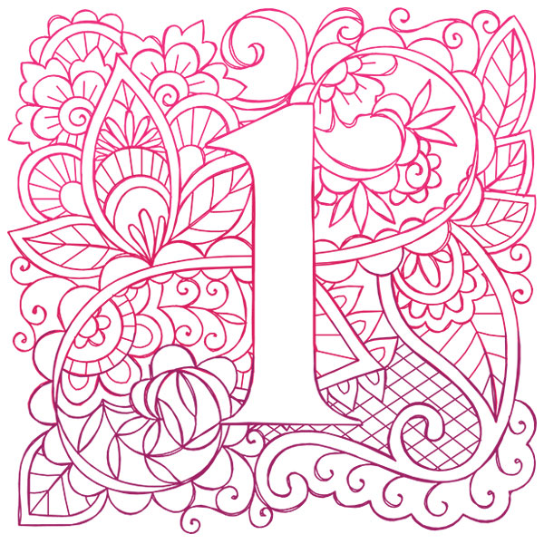 Mendhika Alphabet - 1 [SVG, DXF]
