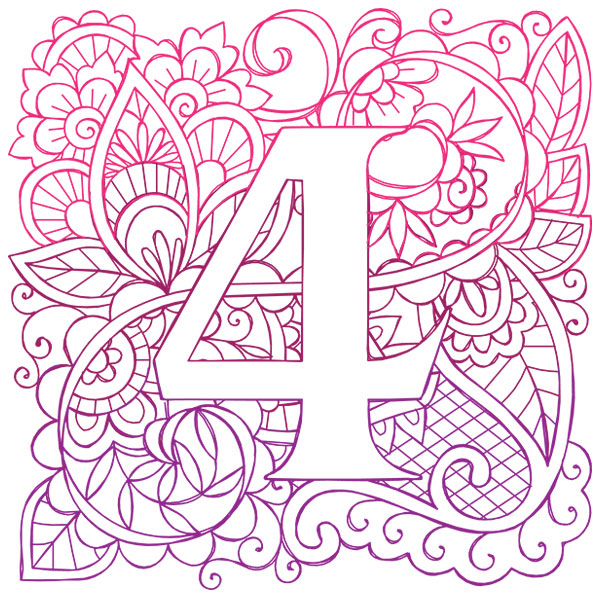 Mendhika Alphabet - 4 [SVG, DXF]