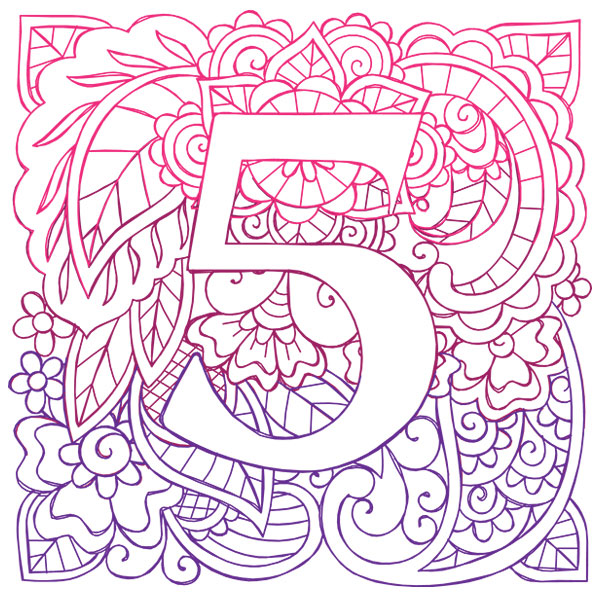Mendhika Alphabet - 5 [SVG, DXF]
