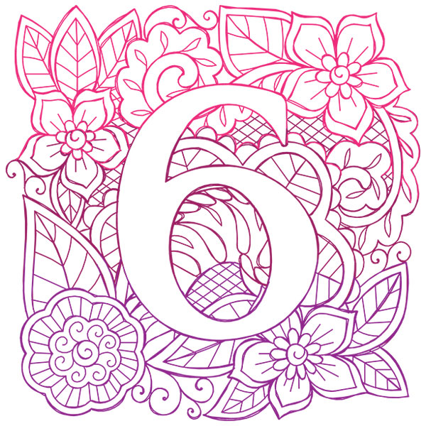 Mendhika Alphabet - 6 [SVG, DXF]