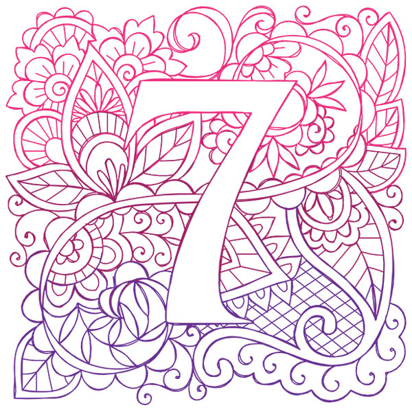 Mendhika Alphabet - 7 [SVG, DXF]