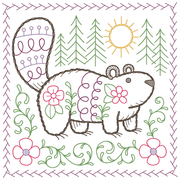 Woodland Charm - Beaver [SVG, DXF]