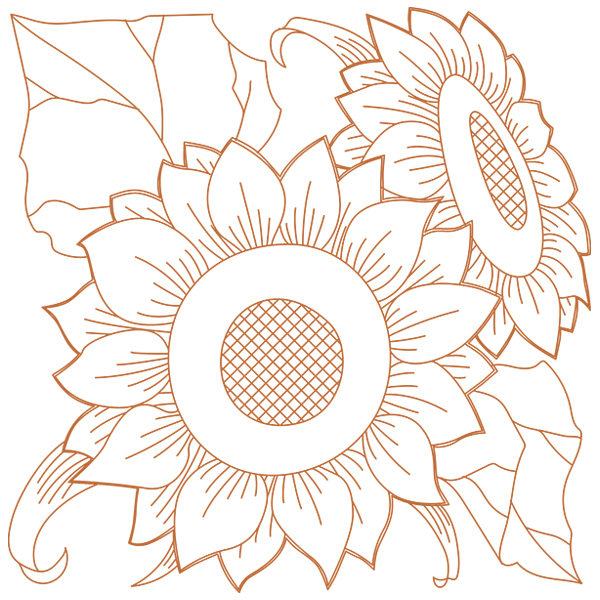 Autumn Sunflowers [SVG, DXF]