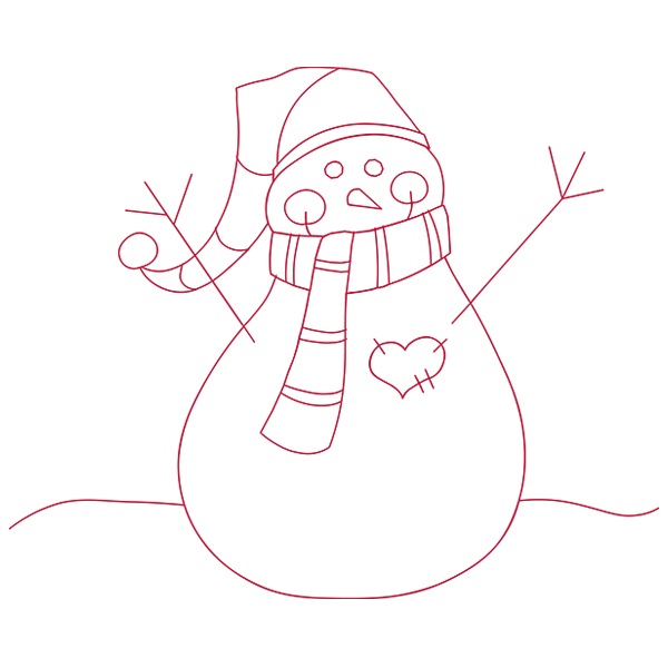 Snowman Hug [SVG, DXF]