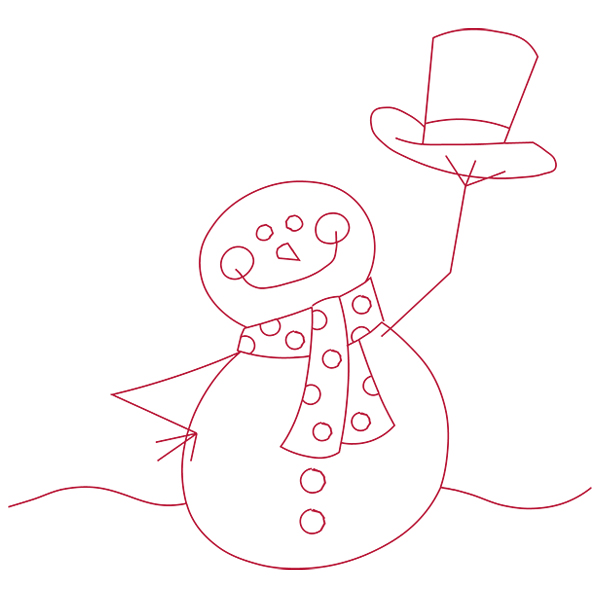 Hats Off Snowman [SVG, DXF]