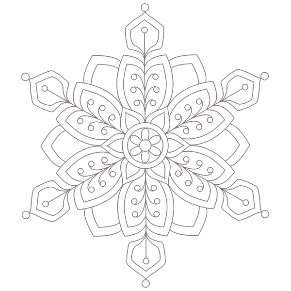 Baroque Fancy Snowflake [SVG, DXF]
