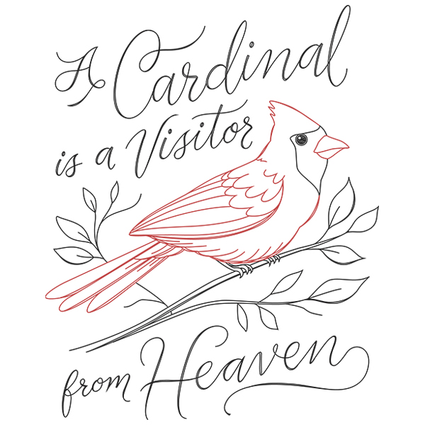 Cardinal from Heaven [SVG, DXF]