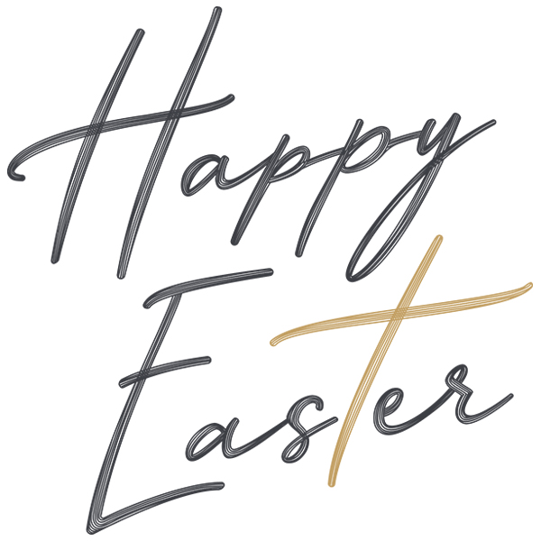 Happy Easter Sketch [SVG, DXF]