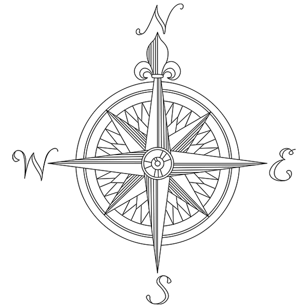 Compass Rose [SVG, DXF]