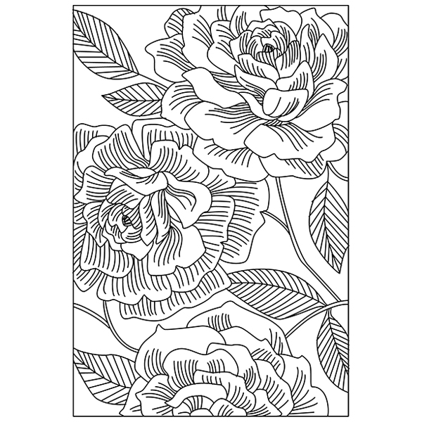 Gold Foil Card - Floral [SVG, DXF]