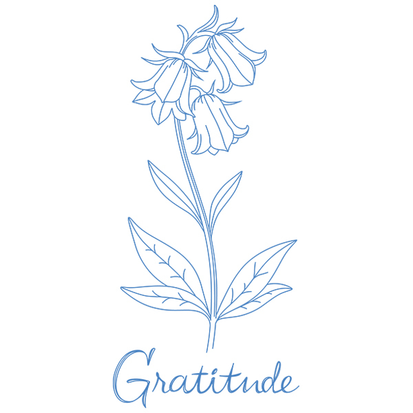 Victorian Flower Language - Bluebell [SVG, DXF]