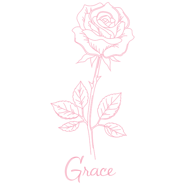 Victorian Flower Language - Rose [SVG, DXF]