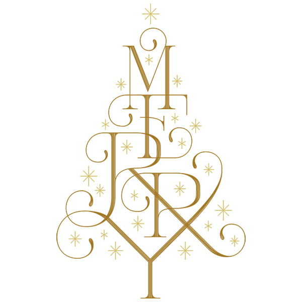 Elegant Merry Christmas Tree [SVG, DXF] 1