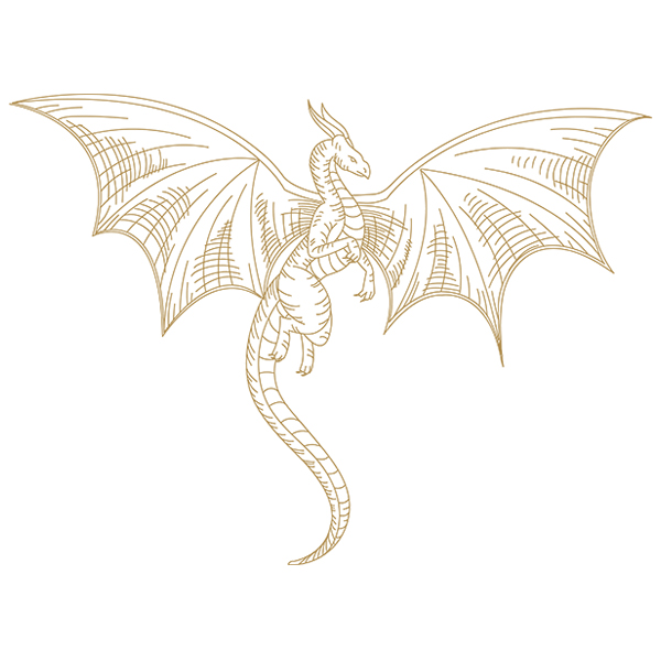 Etched Dragon [SVG, DXF] 1