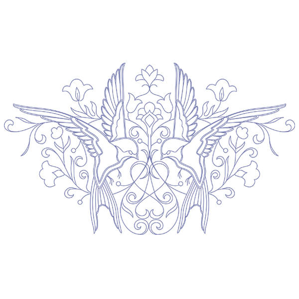 Sparrow Crest Drawing [SVG, DXF]