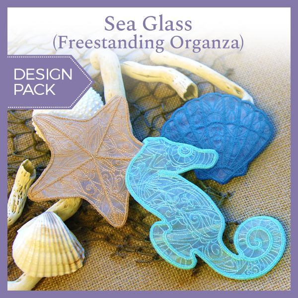 Sea Glass (Freestanding Organza) (Design Pack)