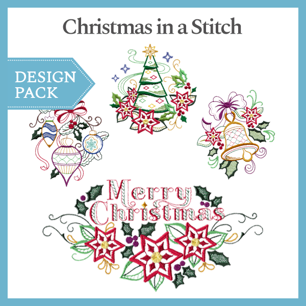 A Christmas in a Stitch Design Pack - Lg