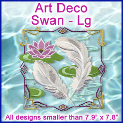 A Art Deco Swan Design Pack - Lg