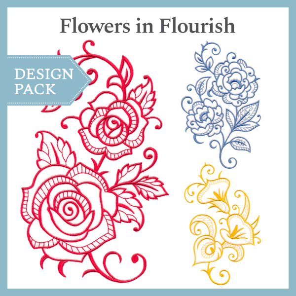 A Flowers in Flourish Design Pack - Sm