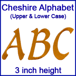 A Cheshire Alphabet Design Pack (3 Inch Height)
