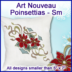 A Art Nouveau Poinsettias Design Pack - Sm