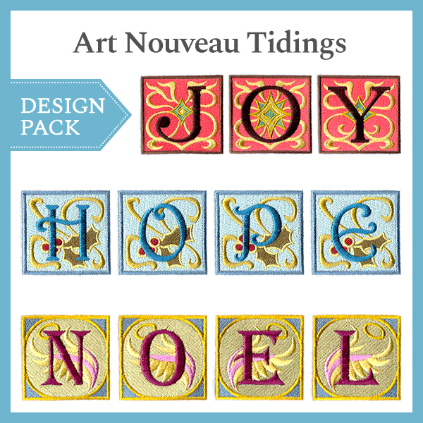 A Art Nouveau Tidings Design Pack - Lg