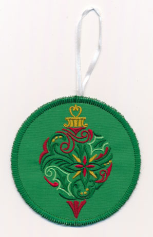 Christmas Filigree Antique Ornament (In-the-Hoop)