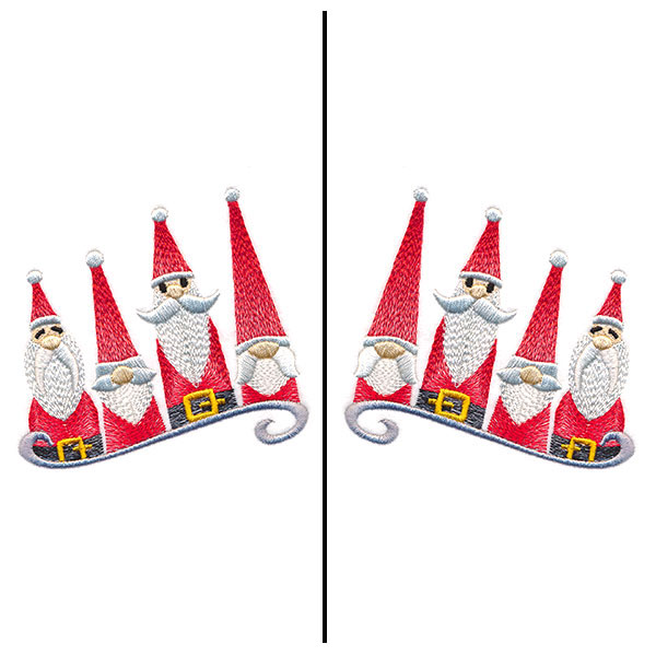 Fa-la-la Festive Santa Mask Motif