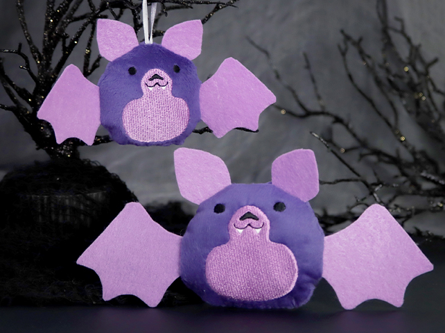 Fluffy & Spooky Bat (In-the-Hoop)