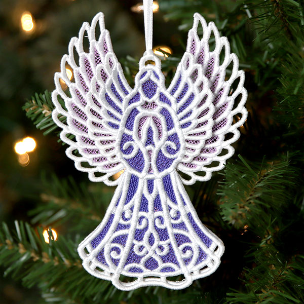 Christmas Angel Ornament (Layered Lace)