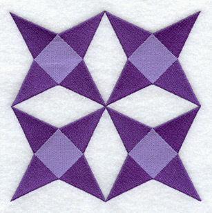 Amethyst Quilt Block - 4 Block - Sm