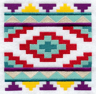 Native American Rug Quilt Block 2 - Md