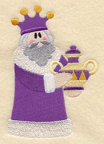 Nativity Wise Man 1 Quilt Block - Sm