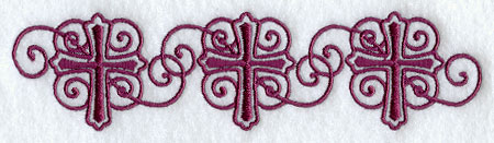 Art Nouveau Crosses Border