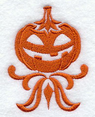 Jack o' Lantern Damask Accent