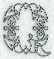 Celtic Knotwork Letter Q - 3 Inch