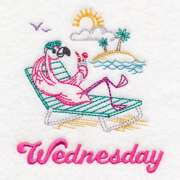 Tropical Flamingo - Wednesday (Vintage)