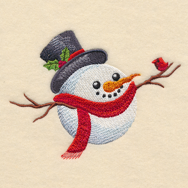 Roly-Poly Christmas Snowman