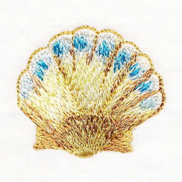 Watercolored Clam Shell Enchanting Clam Shell in Watercolor