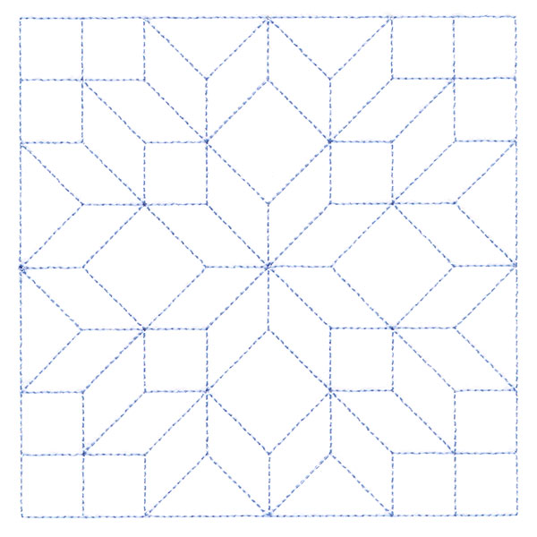 Traditional Quilting - Carpenter's Star (Double Run) traditional-quilting-carpenter-s-star-double-run