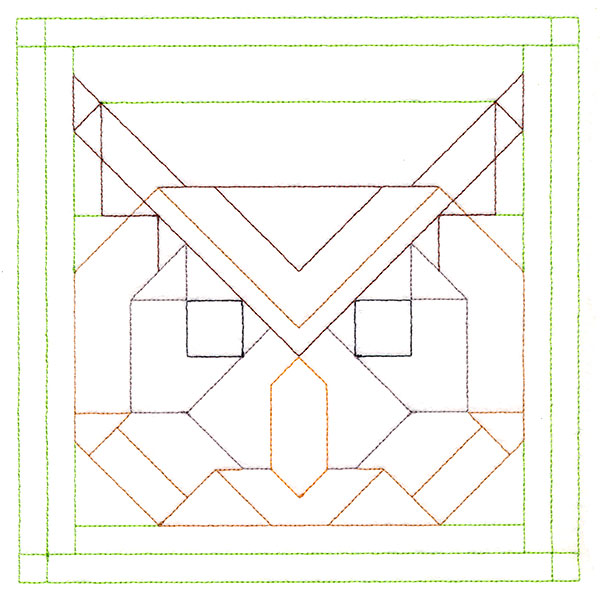 Woodland Animals Quilting - Owl (Double Run)