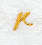 Curly Script Lower Case Letter r (1 1/2 Inch)
