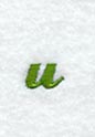 Royale Lower Case Letter u (1 Inch)