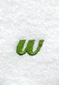 Royale Lower Case Letter w (1 Inch)
