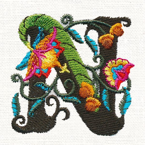 Jacobean Letter N (2 Inch)