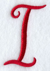 Monogram Script Letter I - 3 inch